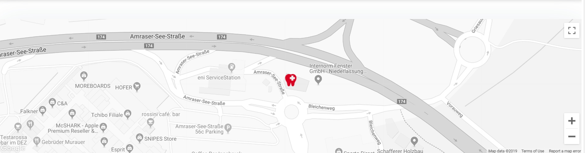 Map Zahnarzt Innsbruck